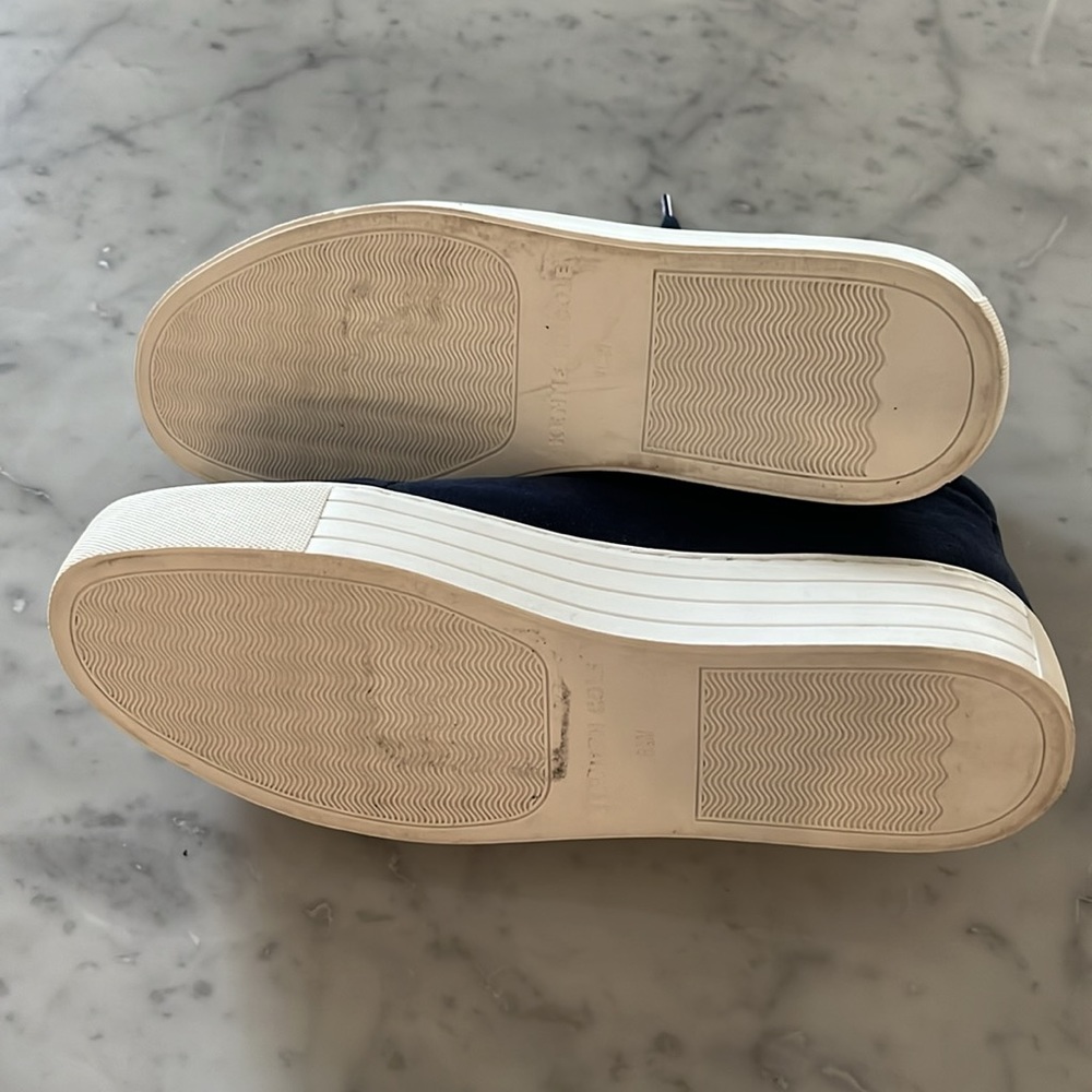 Kenneth Cole Aditi Blue Suede High Top Platform Sneaker Women Size 8.5 - Picture 5 of 10